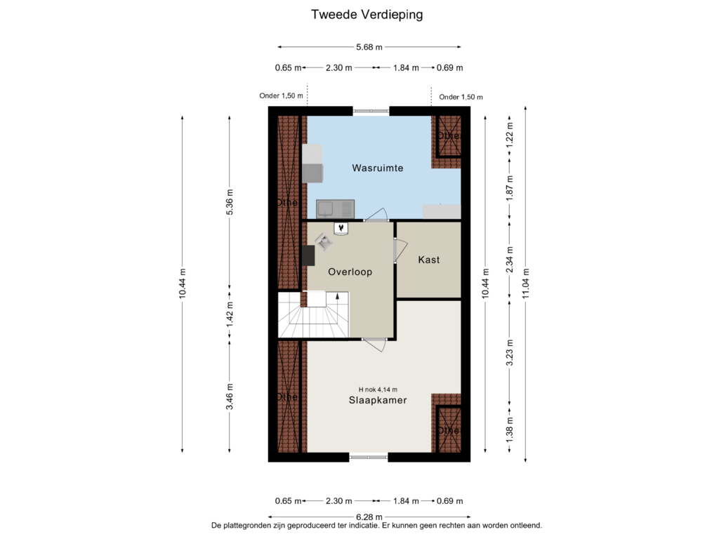 Bekijk plattegrond van floor 2 van Baak van Renesse 25