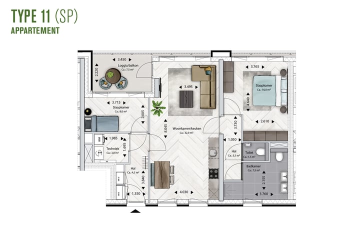 Bekijk foto 10 van Type 11 - Appartement (Bouwnr. 2.36)