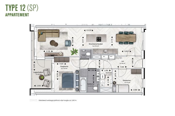 Bekijk foto 10 van Type 12sp - Appartement (Bouwnr. 2.42)