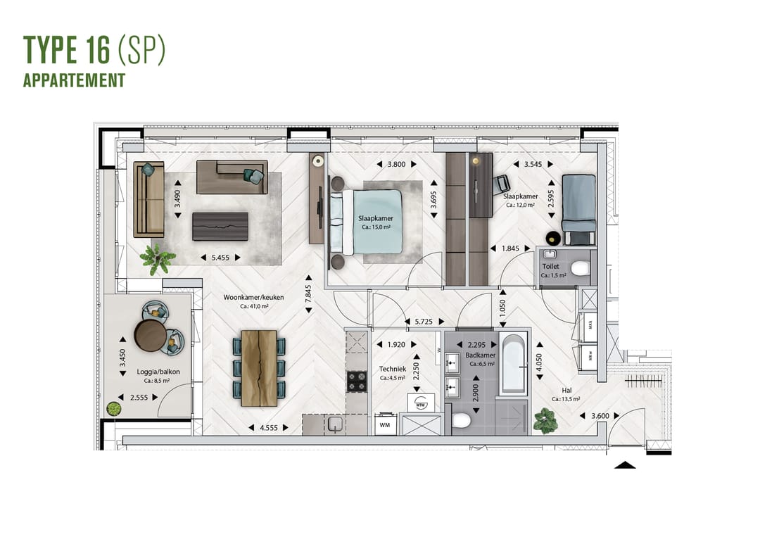 Foto 11 van BLOSSEM Edison - Appartement (Bouwnr. 3.55)