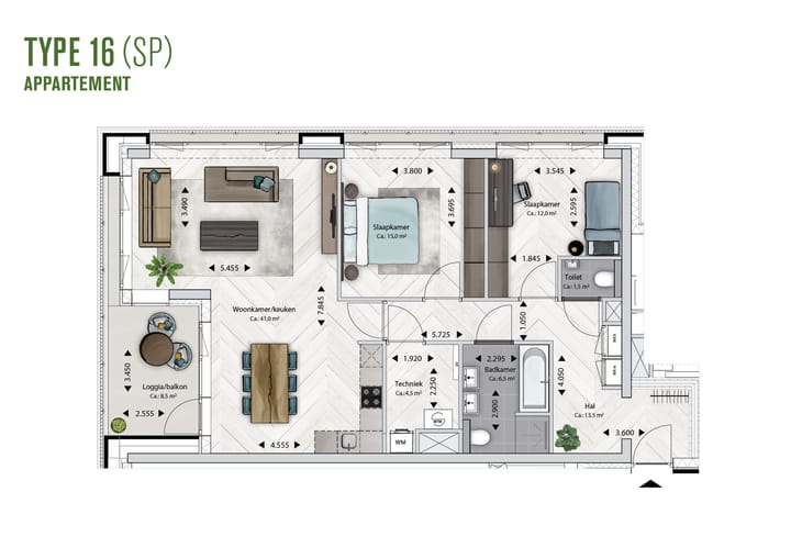 Foto 11 van BLOSSEM Edison - Appartement (Bouwnr. 3.58)