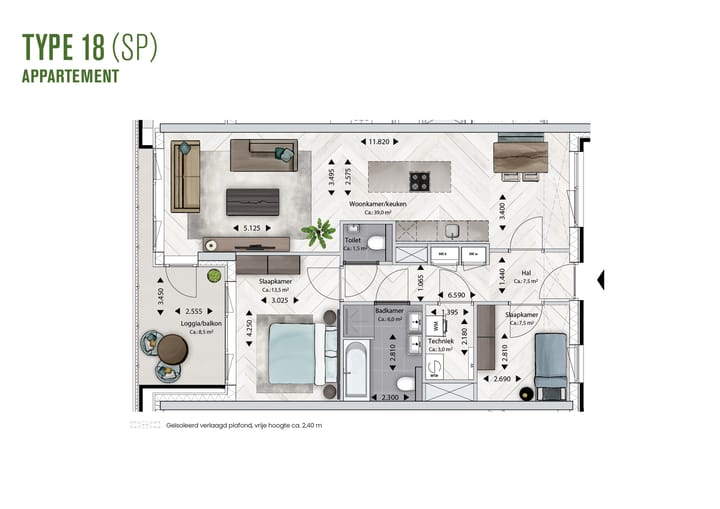 Foto 10 van BLOSSEM Edison - Appartement (Bouwnr. 3.51)