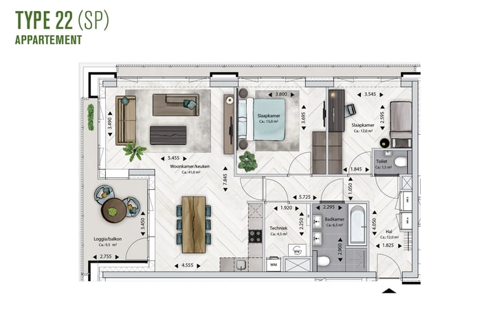 View photo 10 of Type 22sp - Appartement (Bouwnr. 4.78)