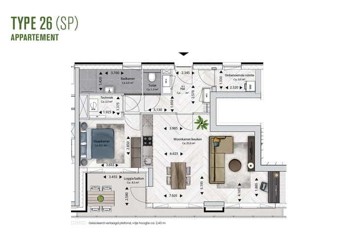 Foto 10 van BLOSSEM Edison - Appartement (Bouwnr. 4.86)