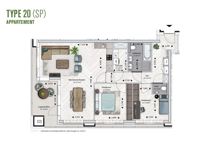Foto 11 van BLOSSEM Edison - Appartement (Bouwnr. 3.48)