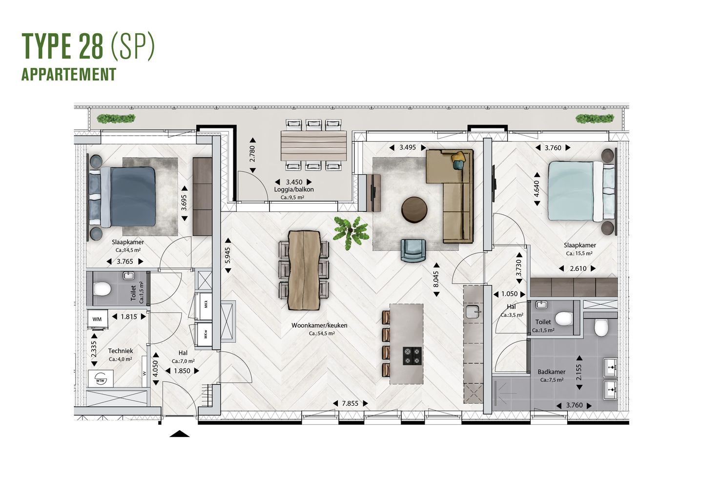 Foto 10 van BLOSSEM Edison - Appartement (Bouwnr. 5.93)