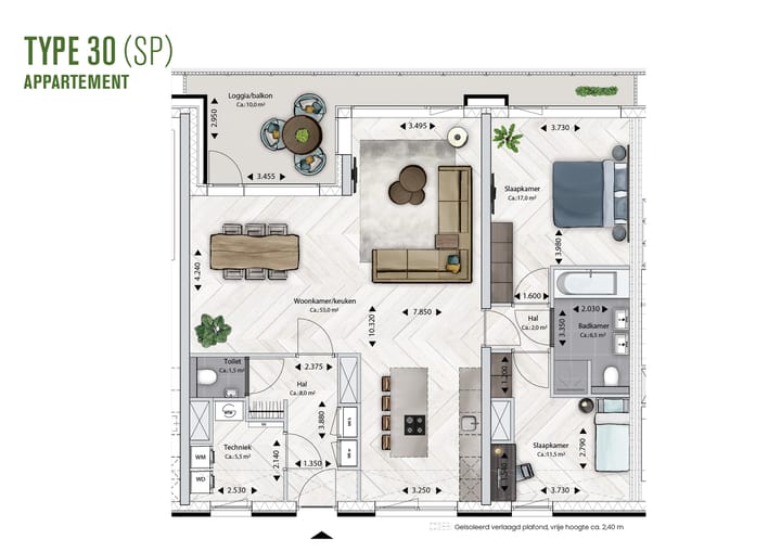 Foto 10 van BLOSSEM Edison - Appartement (Bouwnr. 5.97)