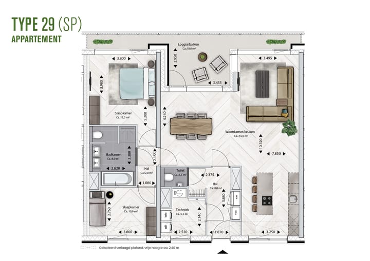 Photo 10 of BLOSSEM Edison - Appartement (Bouwnr. 5.91)