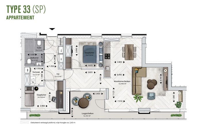 View photo 10 of Type 33sp - Topappartement (Bouwnr. 5.100)