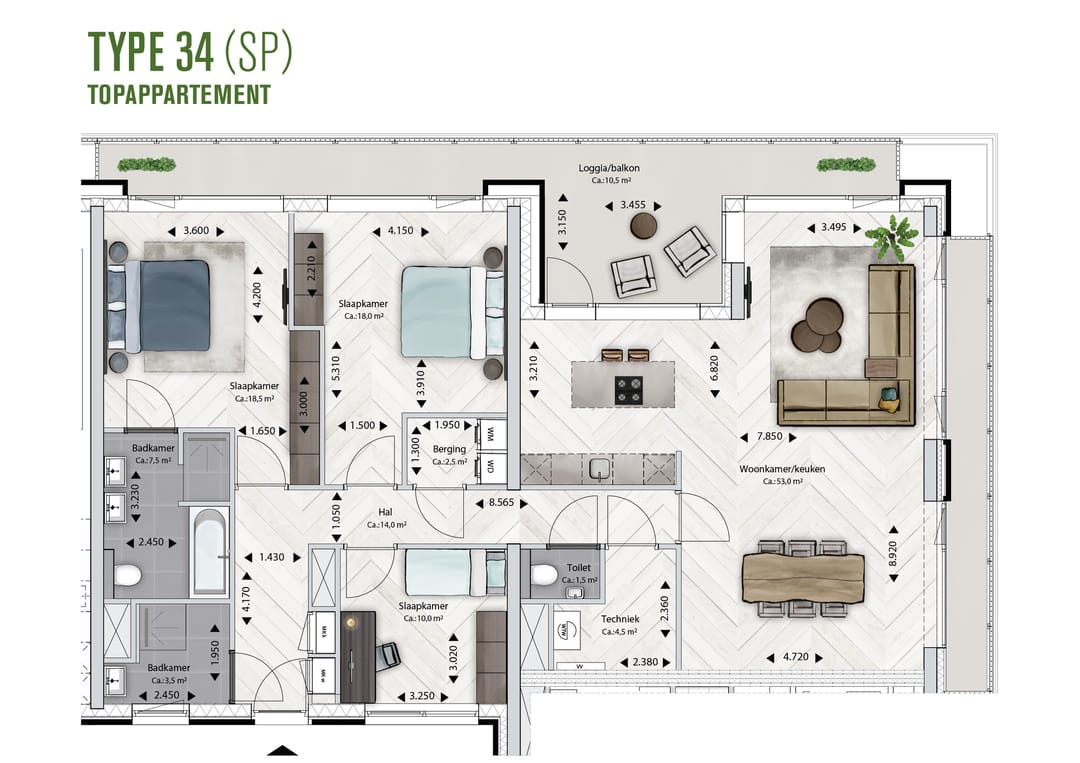Foto 11 van BLOSSEM Edison - Topappartement (Bouwnr. 6.108)