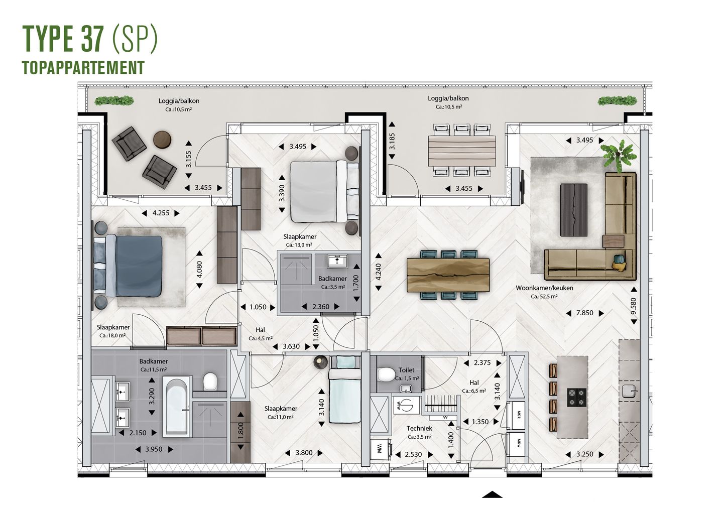 Foto 10 van BLOSSEM Edison - Topappartement (Bouwnr. 6.103)