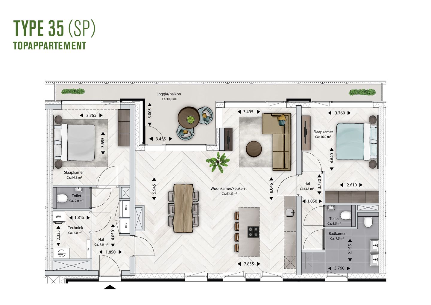 Foto 10 van BLOSSEM Edison - Topappartement (Bouwnr. 6.107)