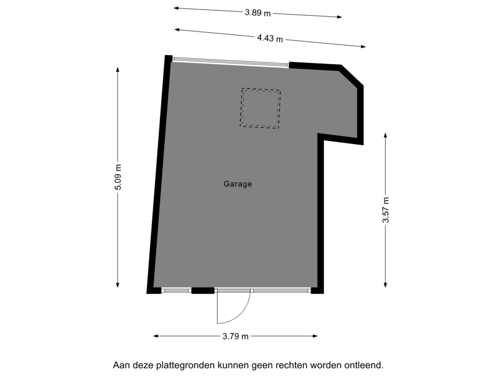 Bekijk plattegrond van Garage van Paterstraat 42-A