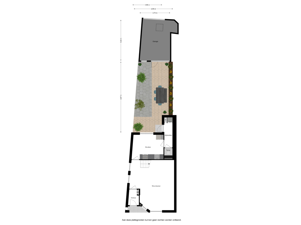 Bekijk plattegrond van Situatie van Paterstraat 42-A