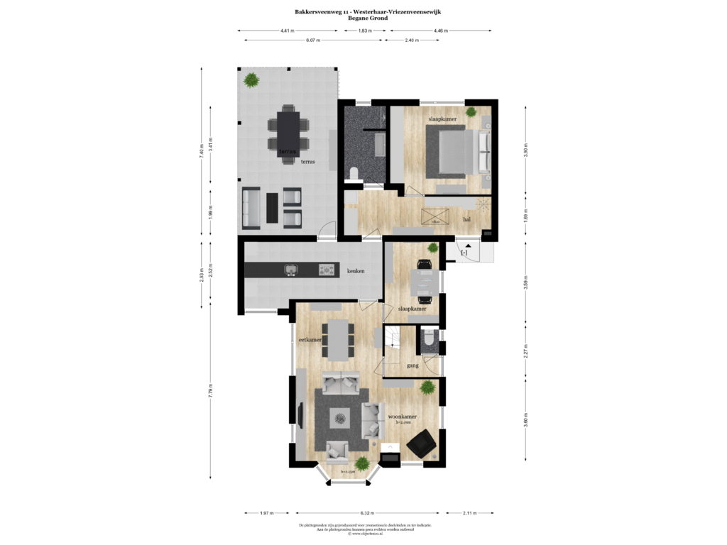 Bekijk plattegrond van Begane Grond van Bakkersveenweg 11