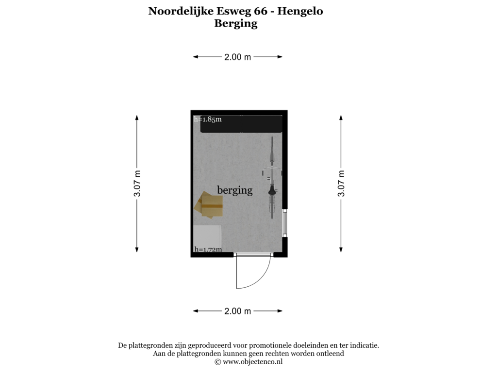 Bekijk plattegrond van BERGING van Noordelijke Esweg 66