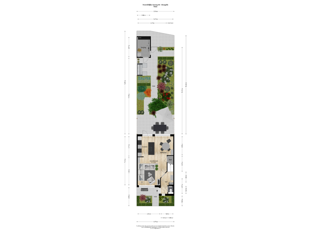 Bekijk plattegrond van TUIN van Noordelijke Esweg 66