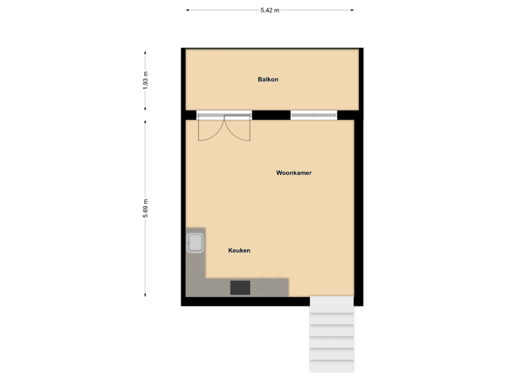 Bekijk plattegrond van 1e verdieping van Bramengaarde 43