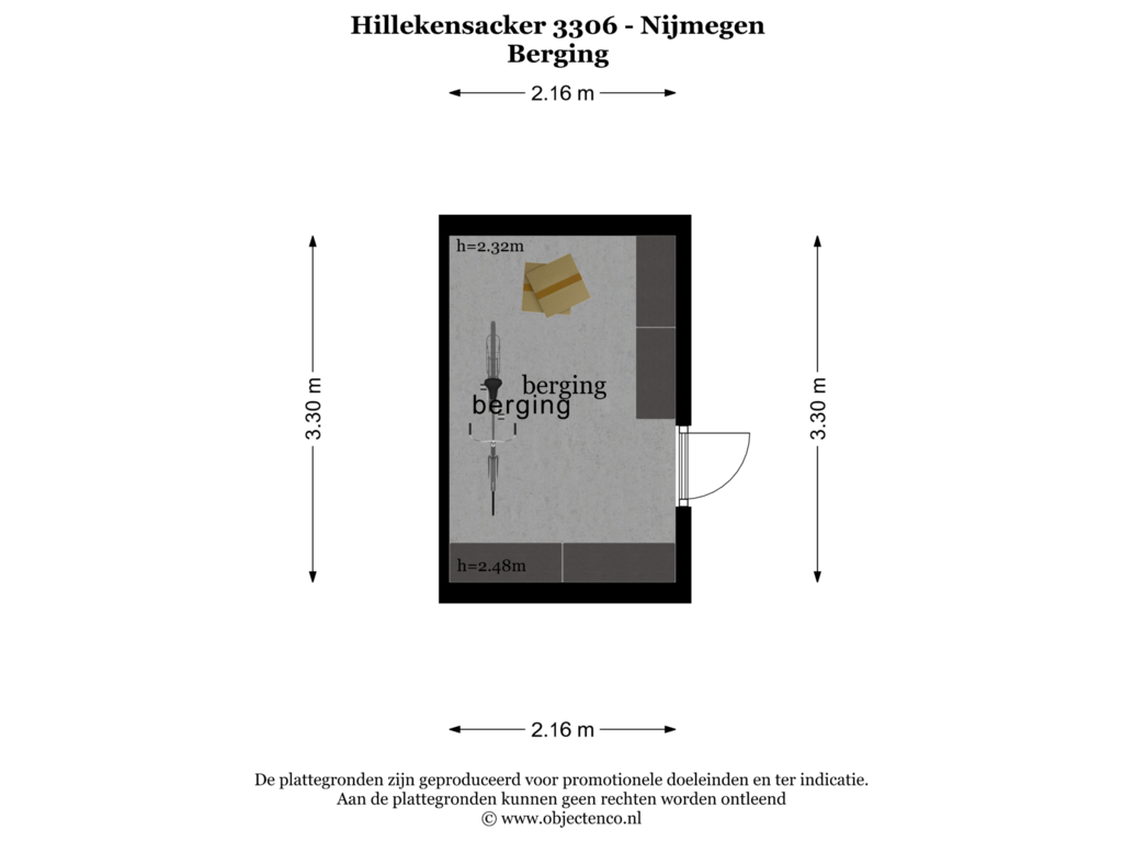 View floorplan of BERGING of Hillekensacker 3306