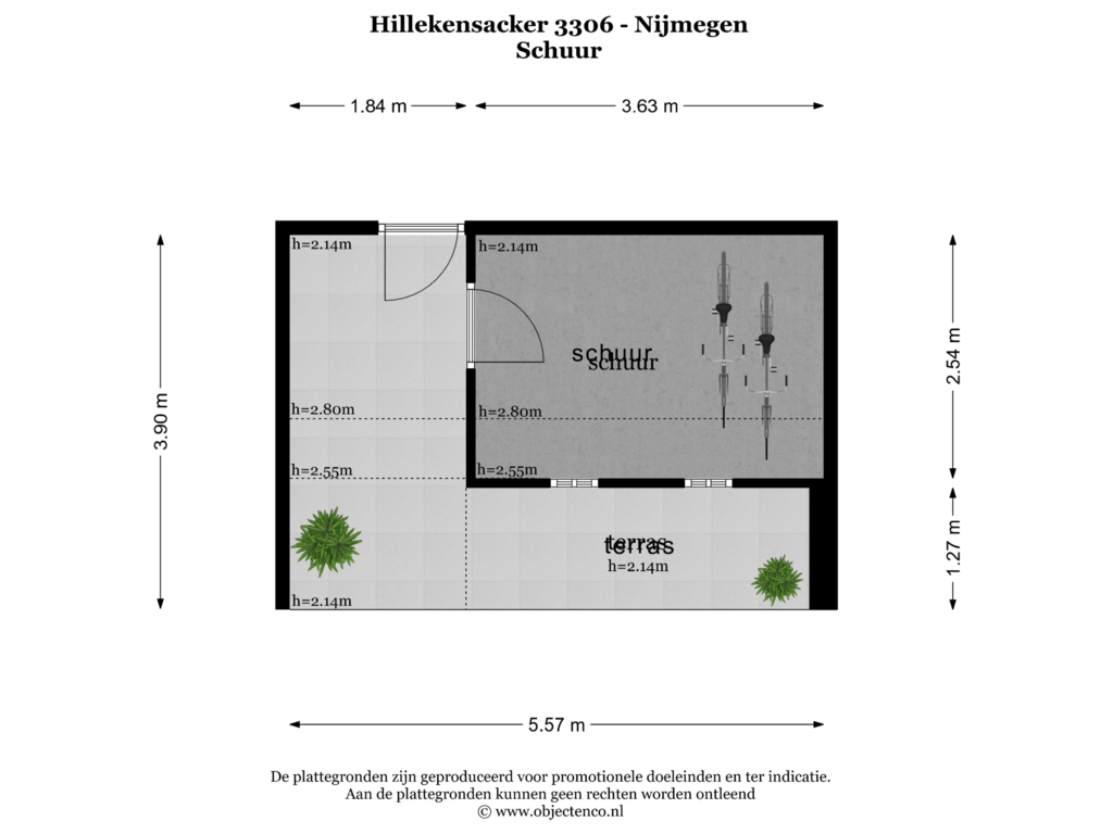 View floorplan of SCHUUR of Hillekensacker 3306