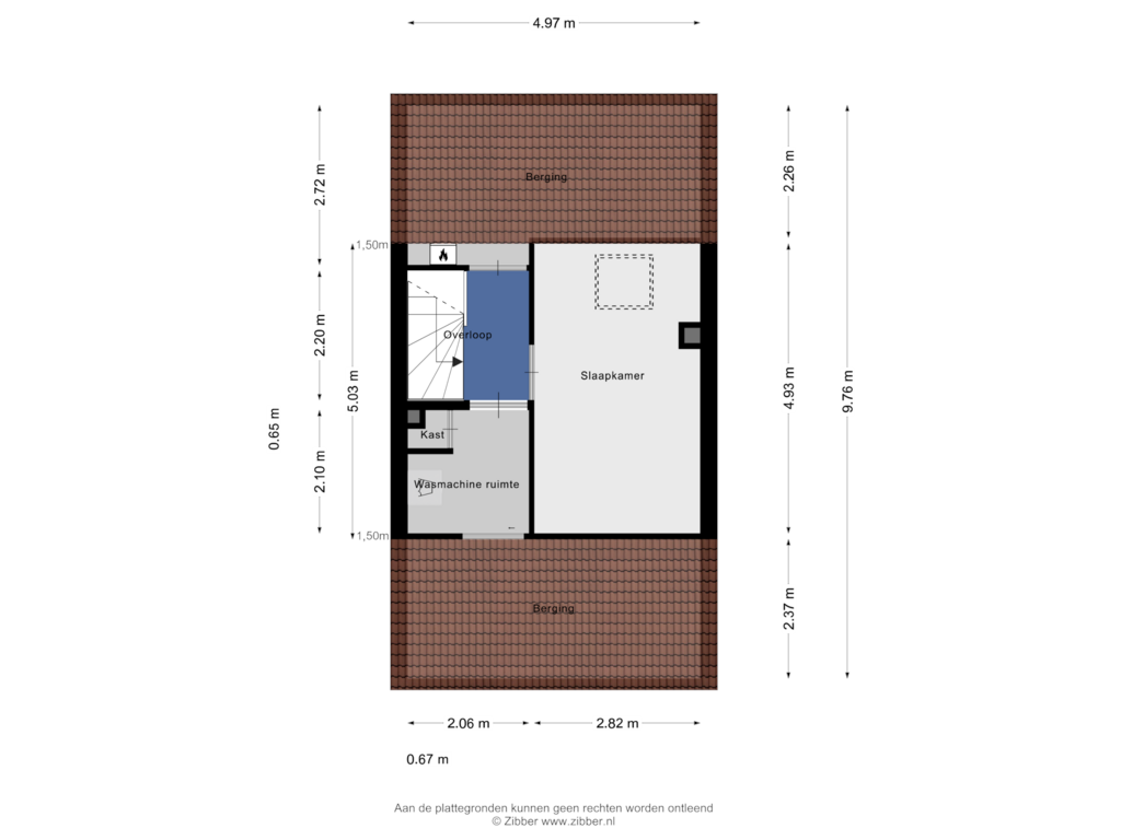 View floorplan of Tweede Verdieping of de Huisstede 11