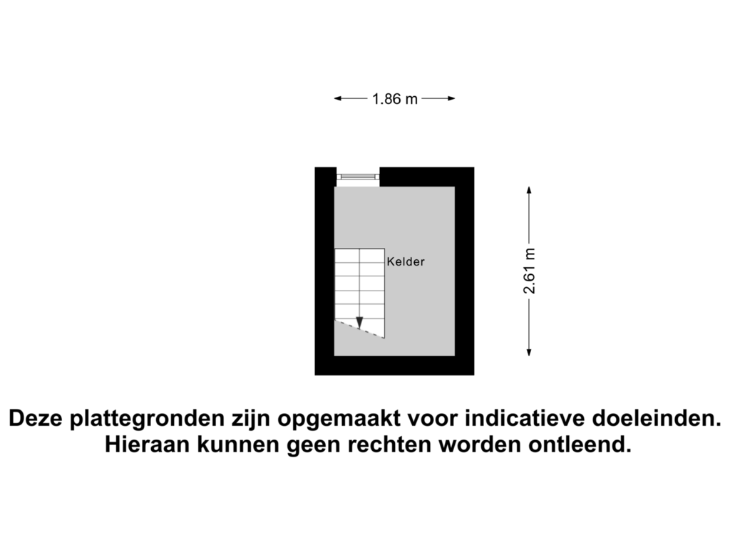 Bekijk plattegrond van Kelder van Tsjerkestrjitte 9