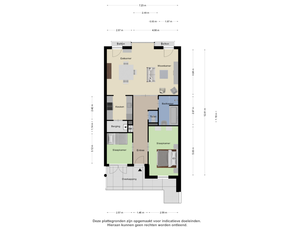 Bekijk plattegrond van Appartement van Kluisstraat 88