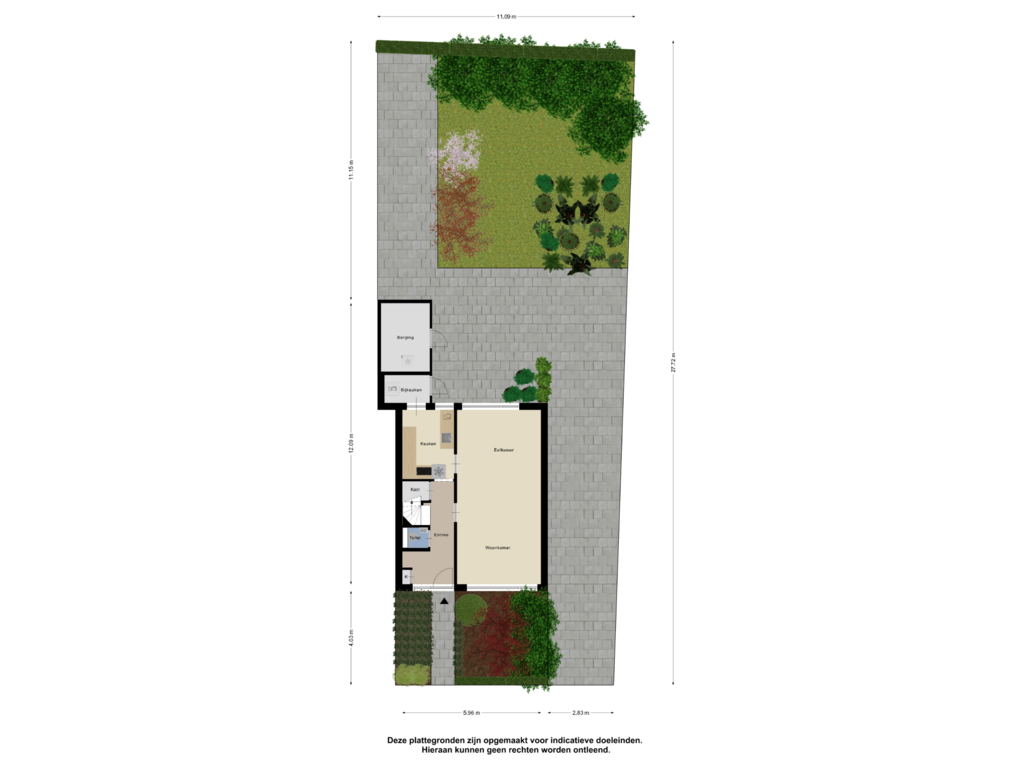 Bekijk plattegrond van Begane Grond_tuin van De Buorren 10