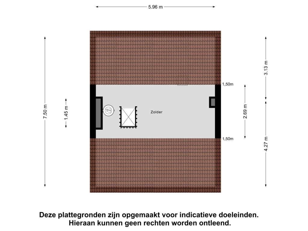 Bekijk plattegrond van Zolder van De Buorren 10