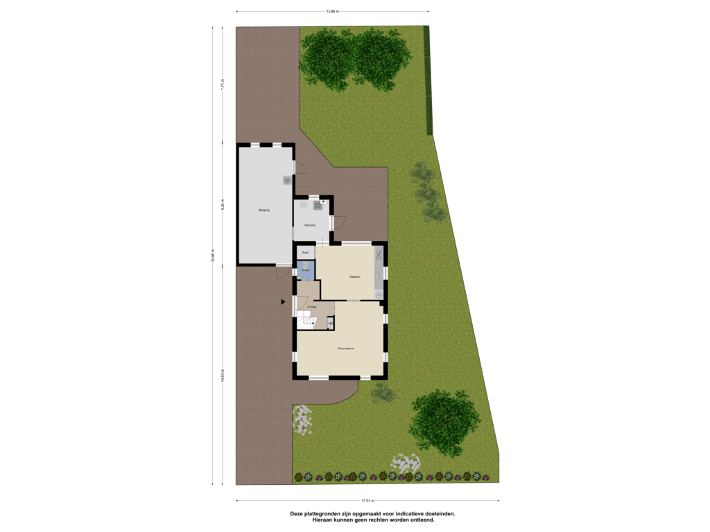 View floorplan of Begane grond_Tuin of De Esken 4