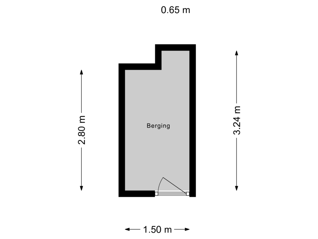 Bekijk plattegrond van Berging van Dorlandsweer 82