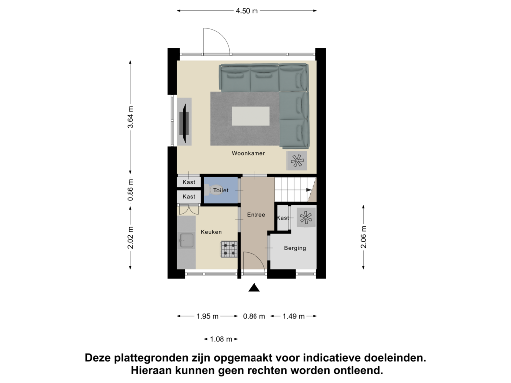 Bekijk plattegrond van Begane Grond van Thomas à Kempisstraat 18