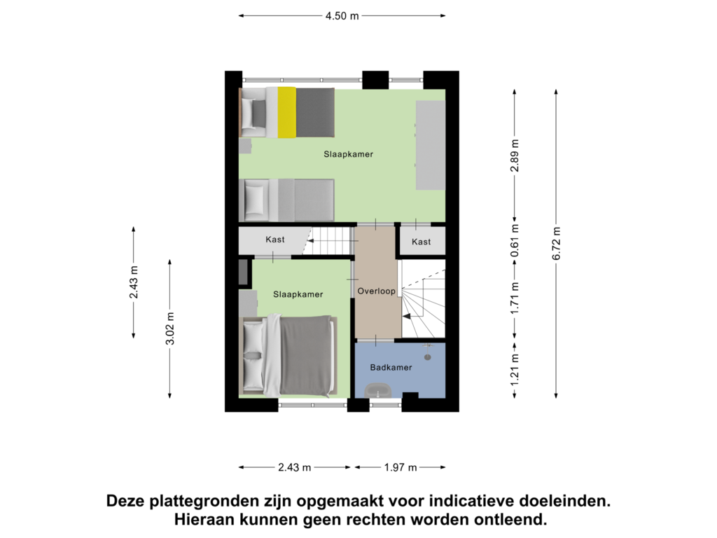 Bekijk plattegrond van Eerste Verdieping van Thomas à Kempisstraat 18