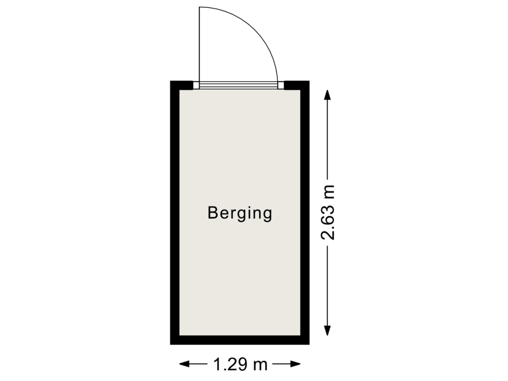 Bekijk plattegrond van Berging van Beneluxlaan 337