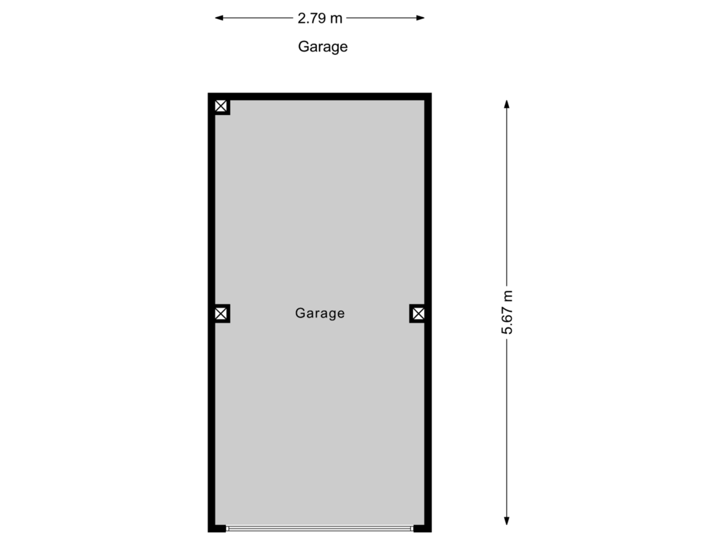 Bekijk plattegrond van Garage van Ridderspoorweg 42