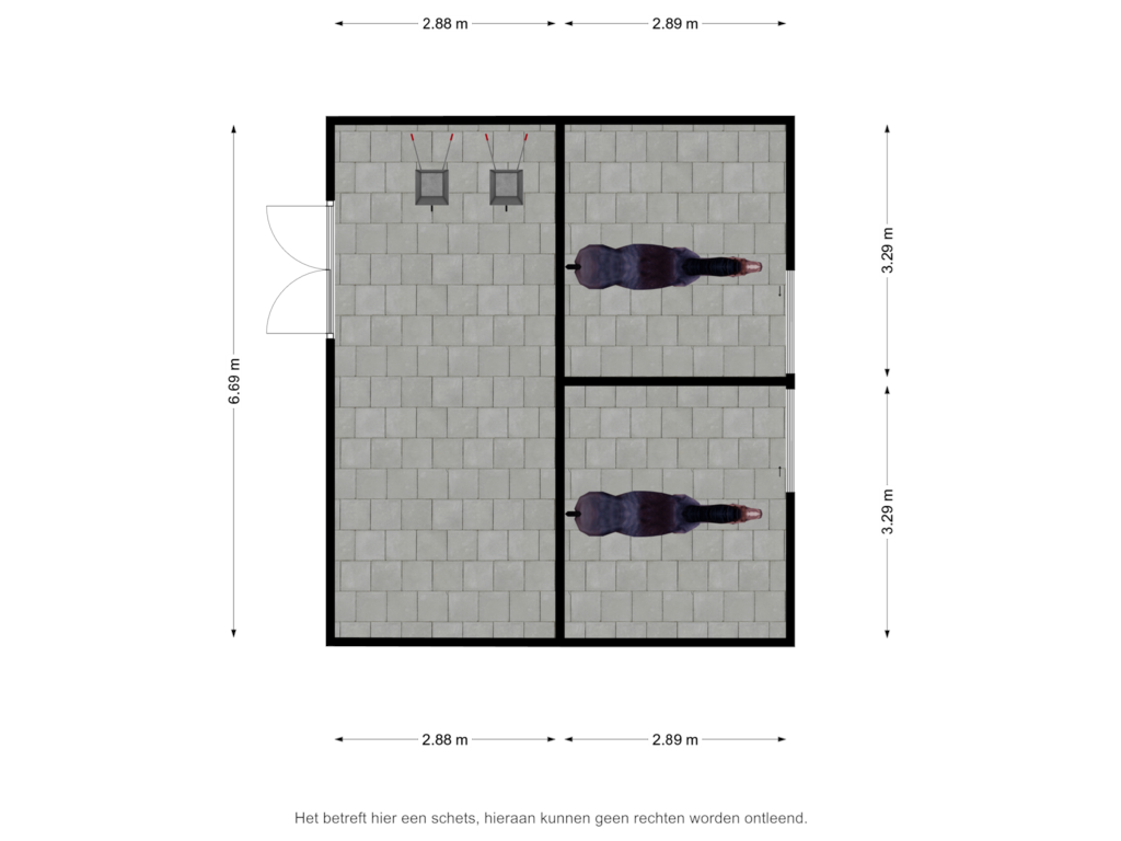 Bekijk plattegrond van Stallen van Hoofdweg 240