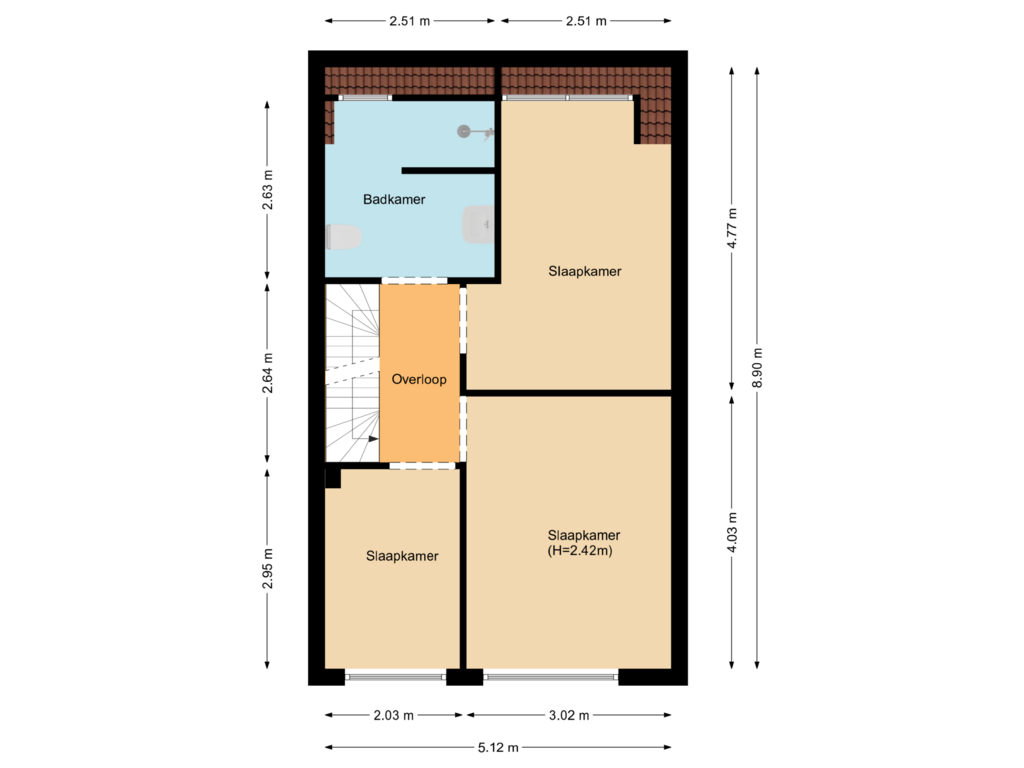 Bekijk plattegrond van Floor 1 van Watersnip 74