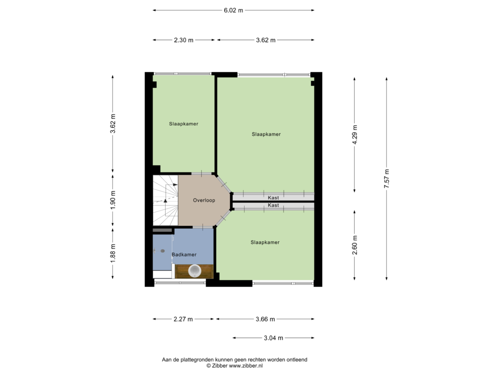 View floorplan of Eerste Verdieping of Una-Corda 8