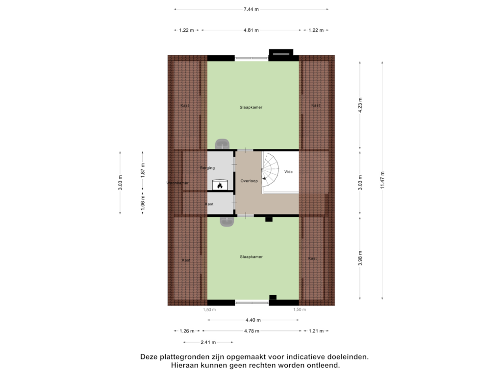 Bekijk plattegrond van Eerste Verdieping van Oosterdijk 11