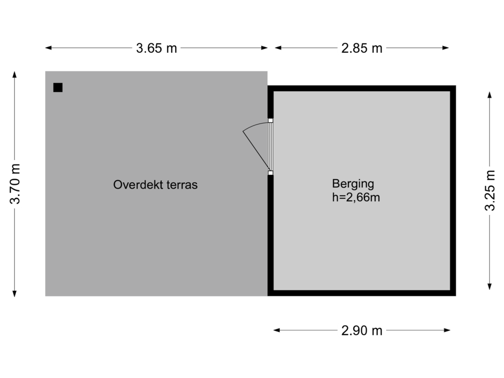 Bekijk plattegrond van Berging van Rijnkade 72