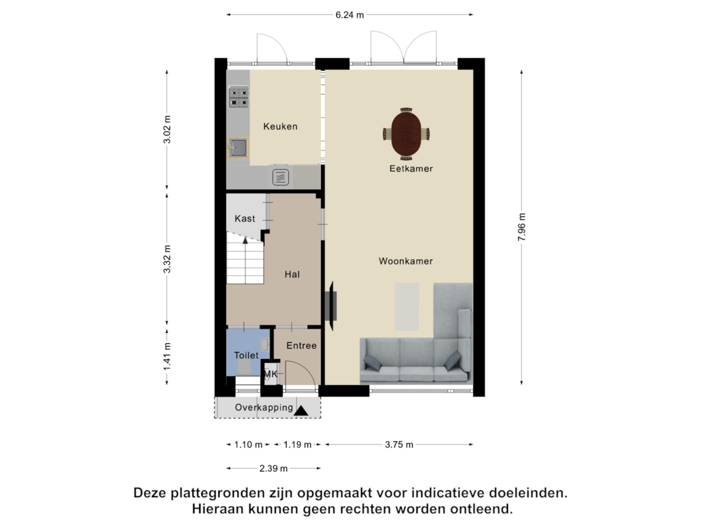 Bekijk plattegrond van Begane Grond van Pauwenven 14