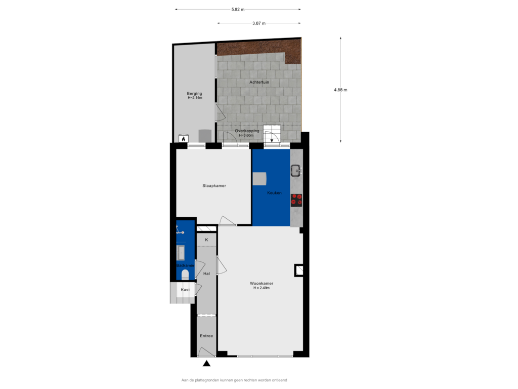 Bekijk plattegrond van Situatie van Koraalstraat 14-B