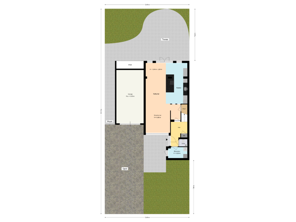 View floorplan of Perceel of Klingbemden 115