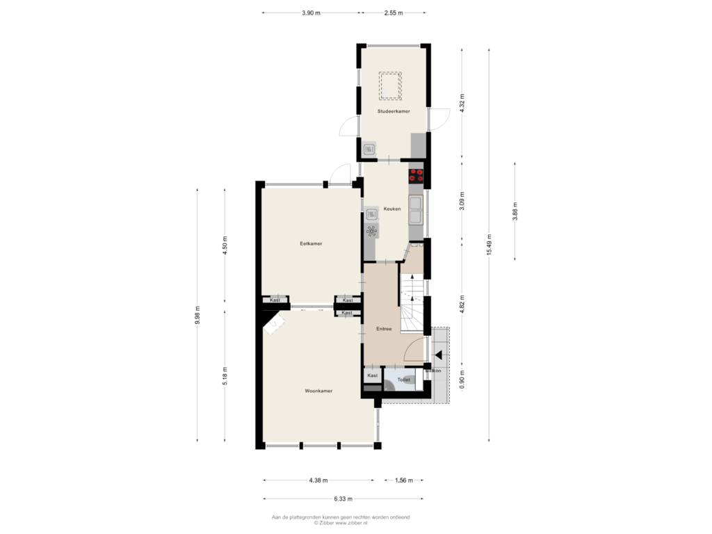 Bekijk plattegrond van Begane Grond van Westerse Drift 62