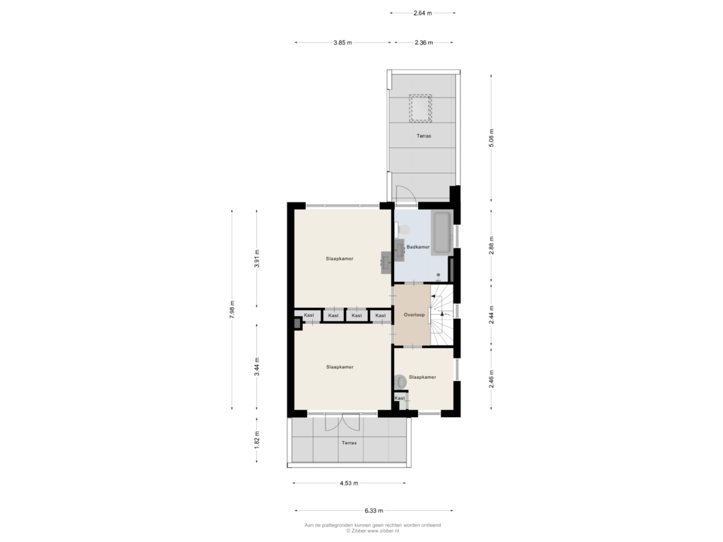 Bekijk plattegrond van Eerste Verdieping van Westerse Drift 62