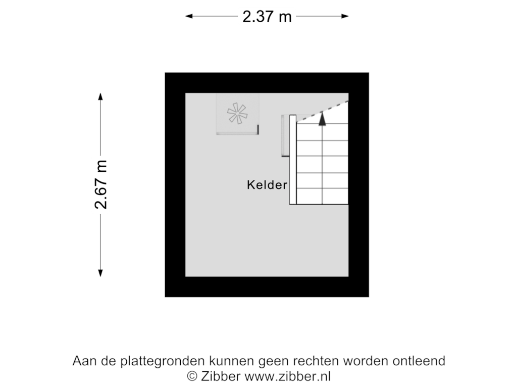 Bekijk plattegrond van Kelder van Westerse Drift 62