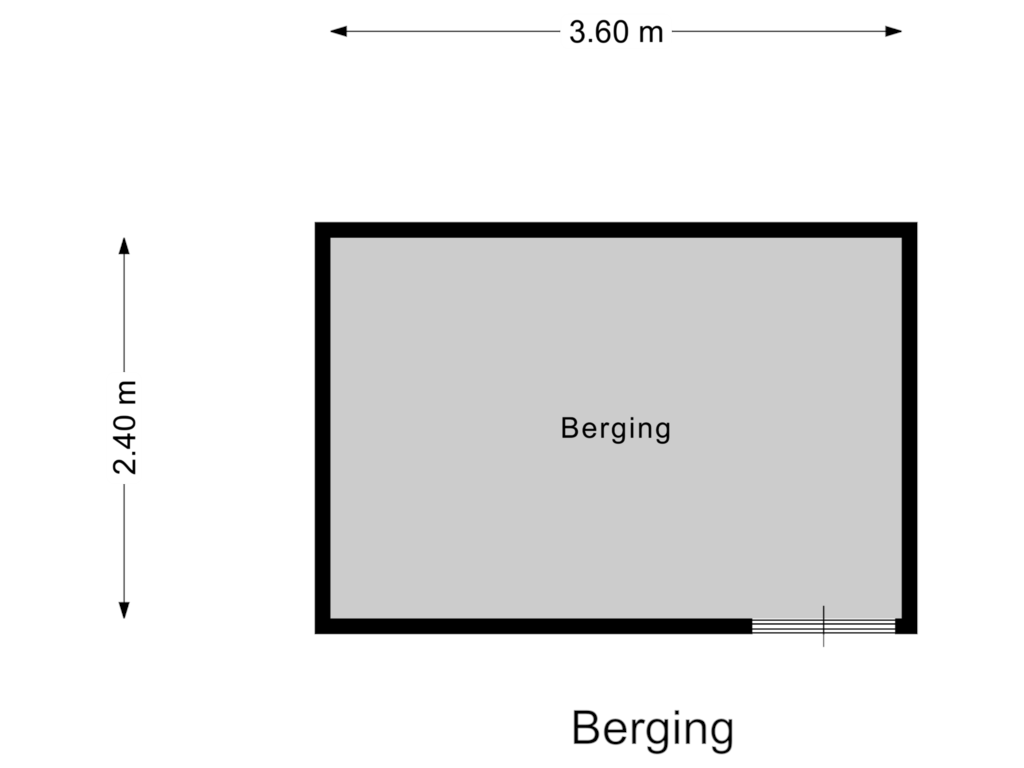 View floorplan of Berging of Christofoor 4