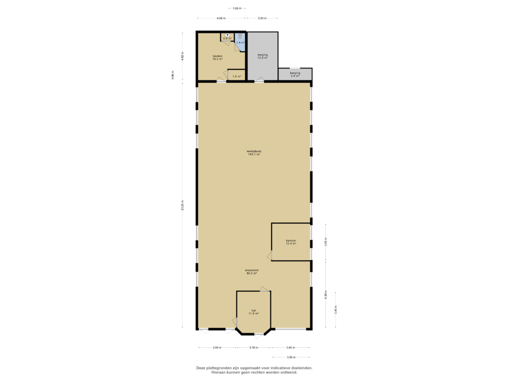 Bekijk plattegrond van Begane grond van Groningerstraat 92