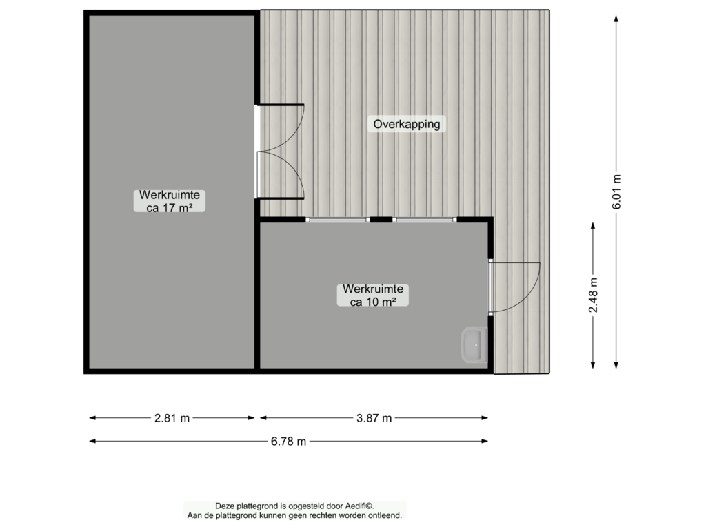 Bekijk plattegrond van Tuinhuis van Sluisweg 22