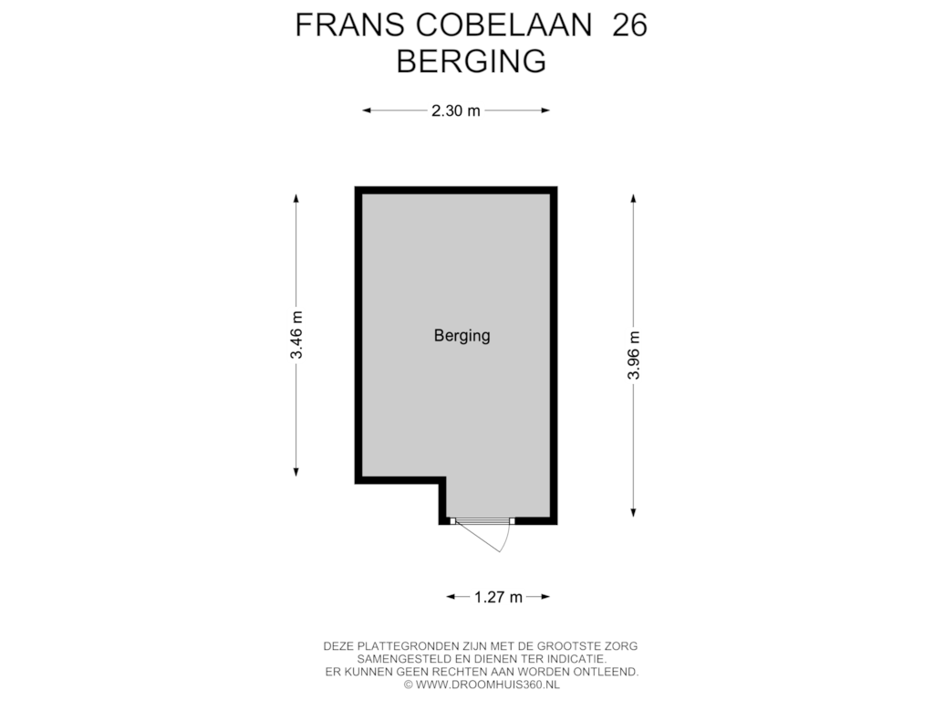 Bekijk plattegrond van Berging van Frans Cobellaan 26